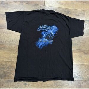 Vintage 90s Lightning Teamsters Union Made In USA Graphic Tee Black XL Workwear